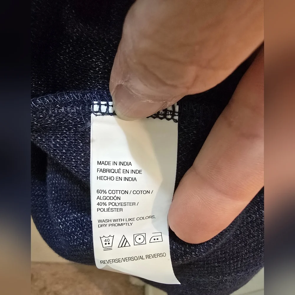 Van Heusen Men's Navy Zip-Up Sweater Xxl - Picture 6 of 7